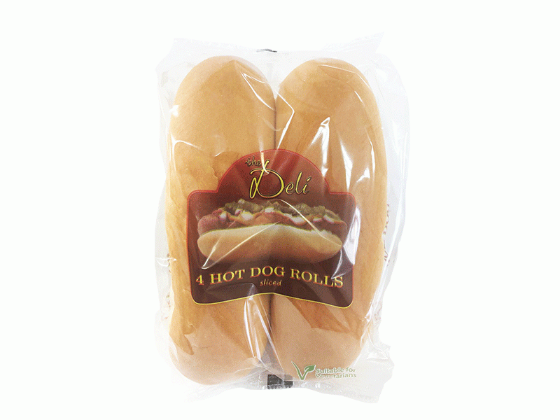 Long Life Hot Dog Rolls (4)