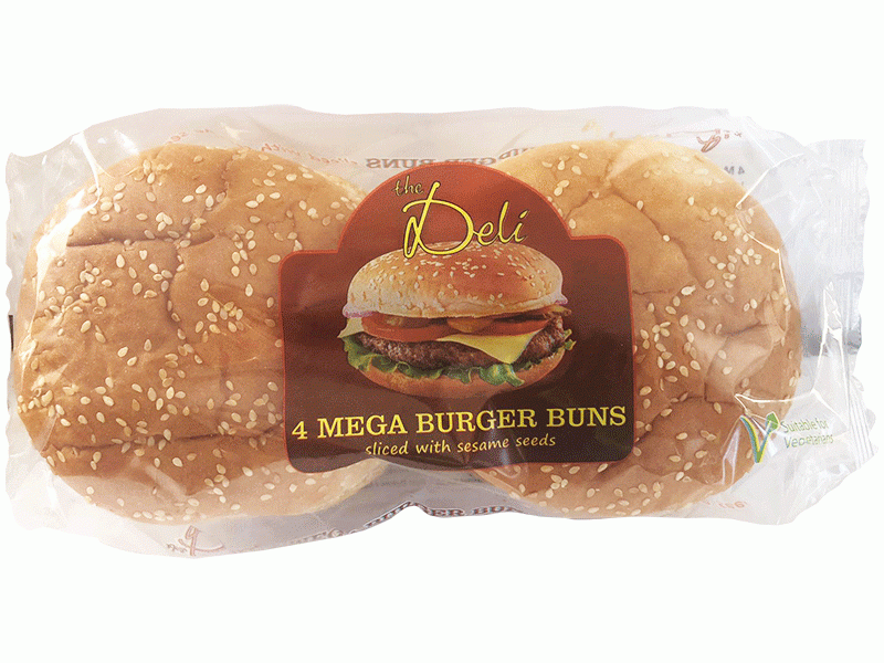 Long Life Mega Seeded Burger Bun (4)
