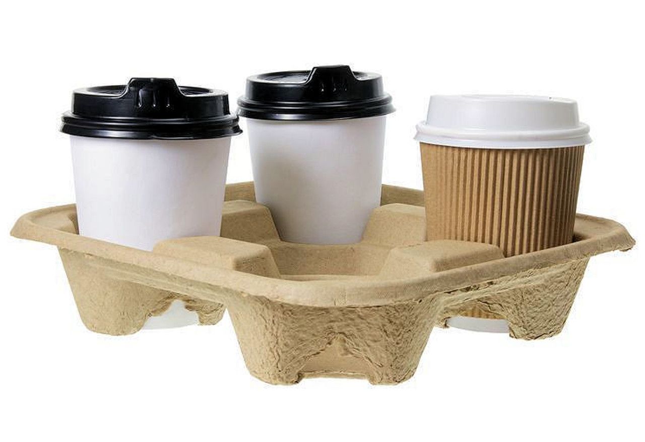 Cardboard 4 cup holder tray (50)