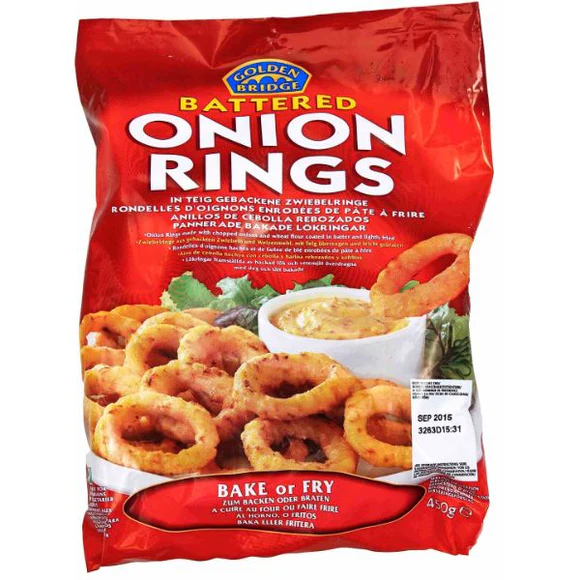 Battered Onion Rings 450g